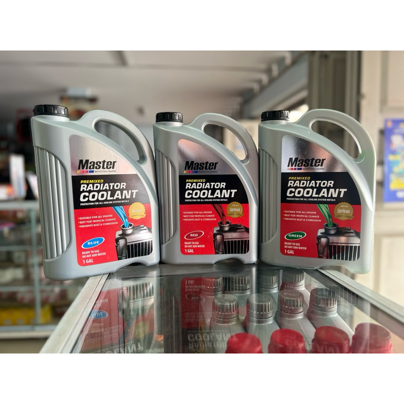 Jual Air Radiator Master 4L hijau / merah / biru | Shopee Indonesia