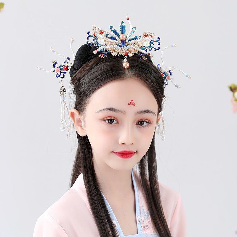 Jual aksesoris rambut hanfu / aksesoris rambut chinese set antingan ...