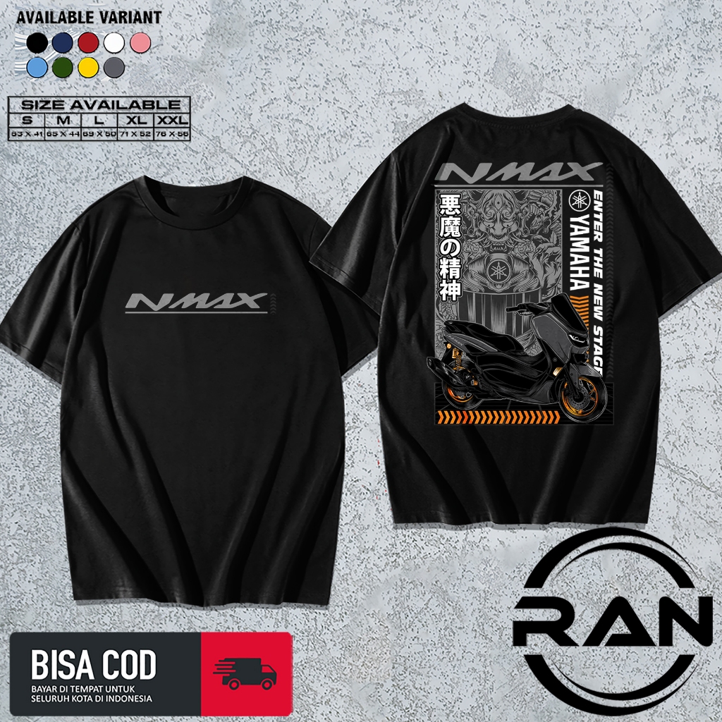 Jual Kaos Racing Yamaha Nmax V2 Baju Distro Motor Herex Tshirt Otomotif Pria Dan Wanita Ran 9024