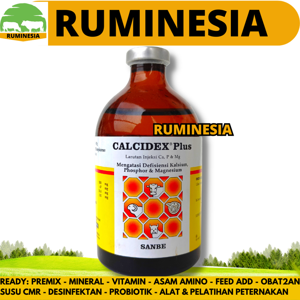 Jual CALCIDEX PLUS 100 ml - Obat Sapi Kambing Lumpuh Injeksi Ampuh ...