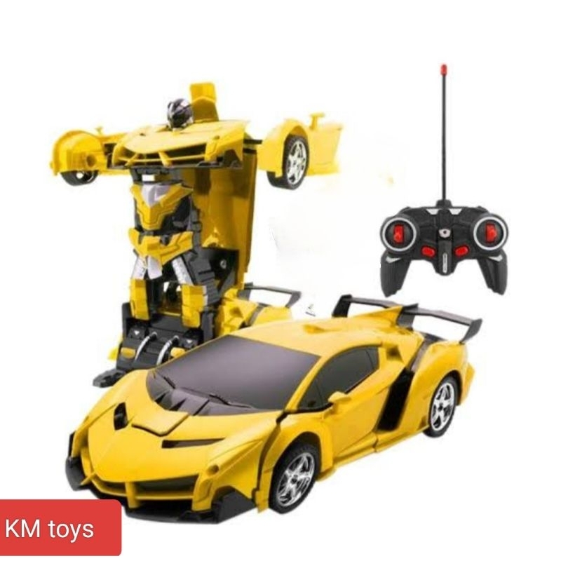 Jual Mobil Remote Control BISA BERUBAH JADI ROBOT deform robots remot ...