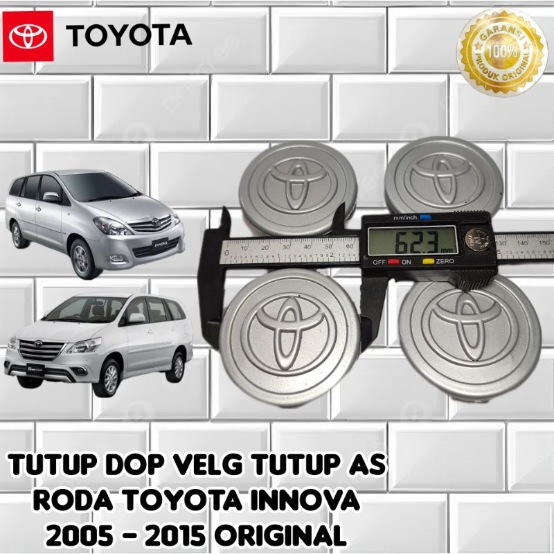 Jual (2pcs) Tutup dop velg tutup as roda toyota innova inova(2pcs) 2005 ...