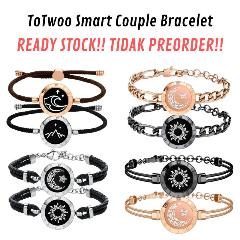 Jual READY STOCK! Totwoo To Twoo Smart Long Distance Couple Bracelet ...