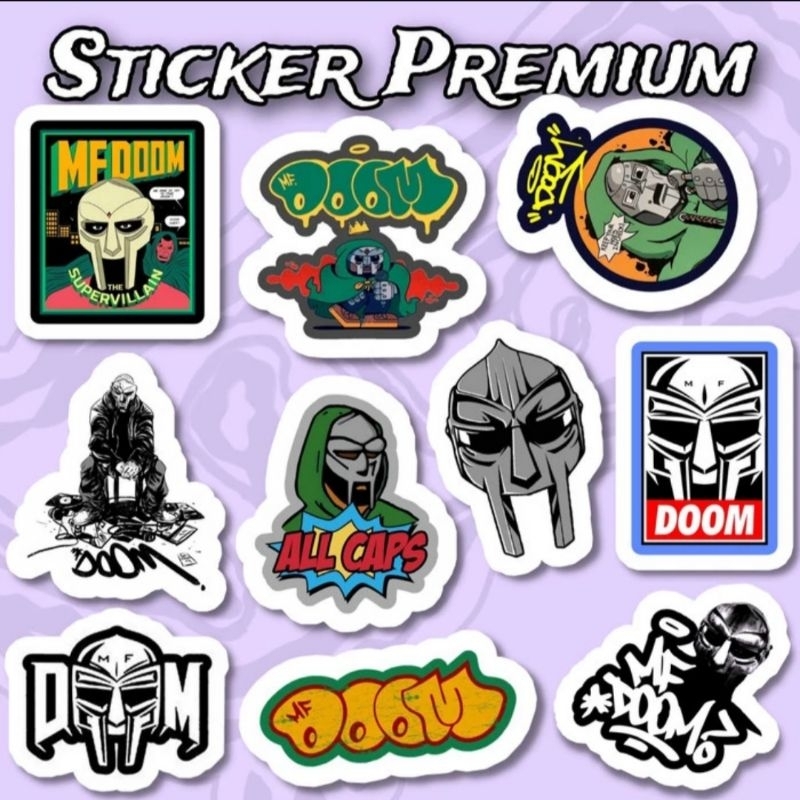 Jual Sticker mf doom Pack 10pcs Premium Waterproof | Shopee Indonesia