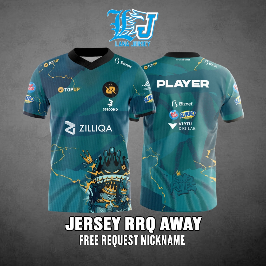 Jual JERSEY BAJU KAOS RRQ NEW 2024 MPL ID SEASON 13 FREE CUSTOM ...