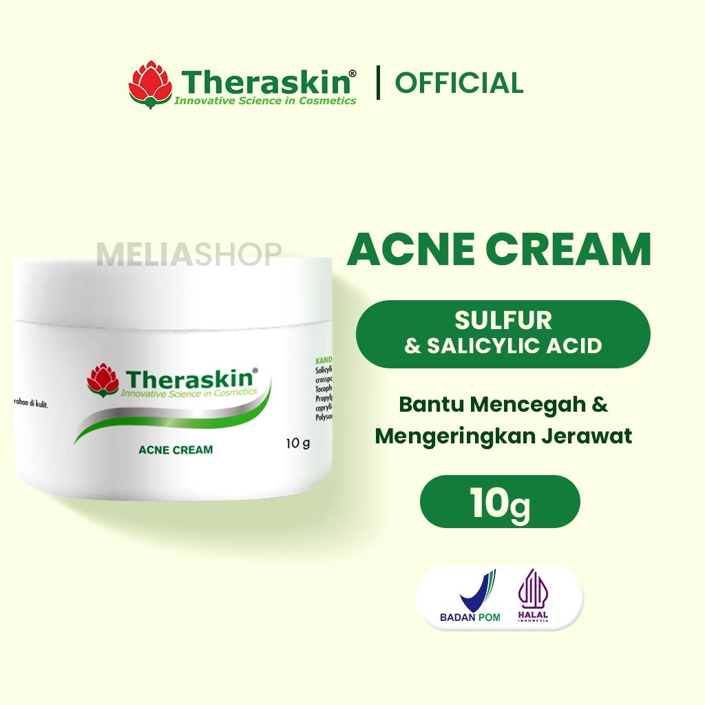 Jual Acne Cream Theraskin Krim Untuk Kulit Berjerawat Obat Jerawat Krim Acne Krim Malam