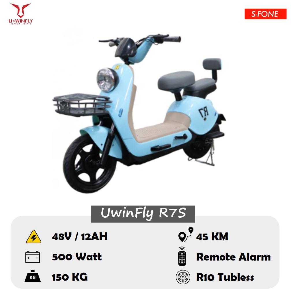 Jual Uwinfly R7S Sepeda listrik Accu 500 Watt | Shopee Indonesia