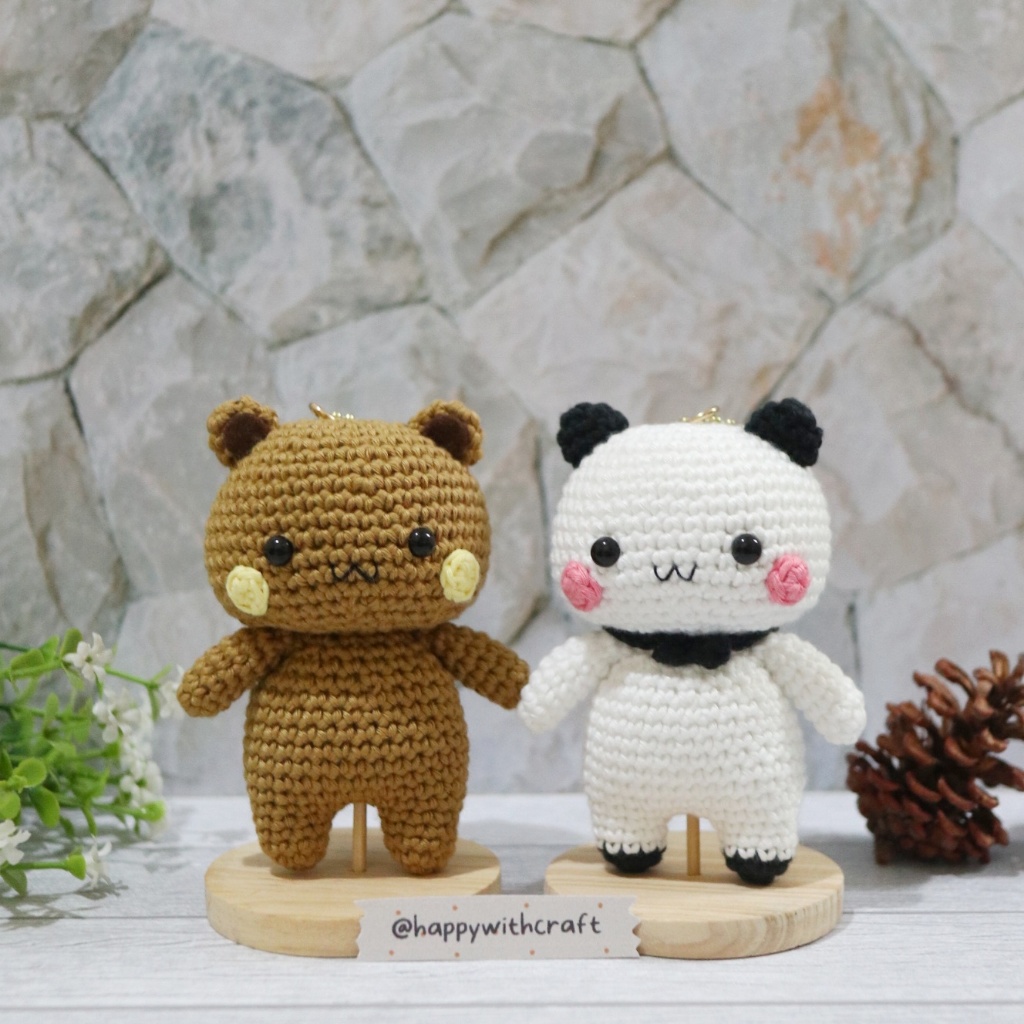 Jual [READY STOCK] Boneka Rajut / Amigurumi Bubu Dudu Panda Bear ...