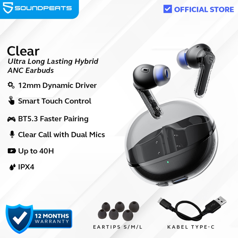 Jual Harga Murah SoundPEATS Clear True Wireless Earbuds with Good Sound