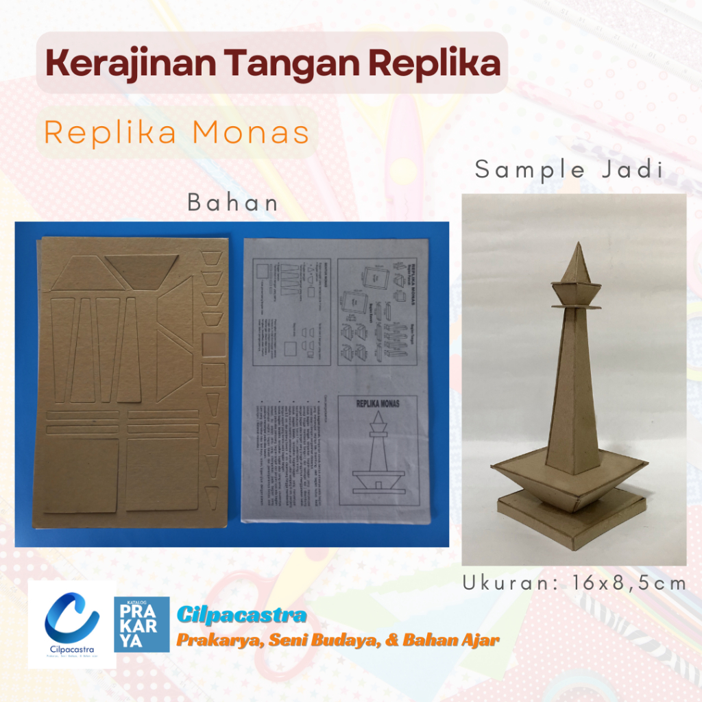 Bahan Prakarya Replika Monas, Bahan Ajar Prakarya Siswa