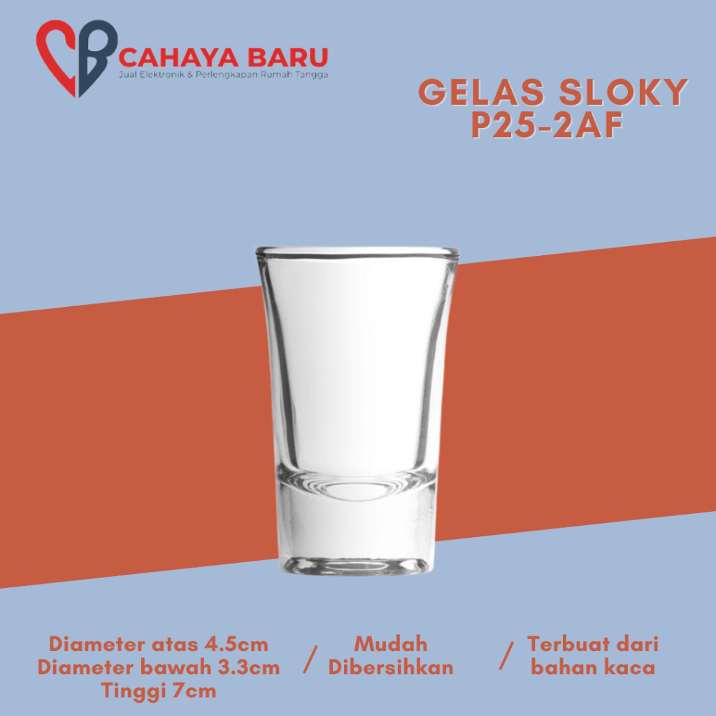 Jual Prm Gelas Sloky P25 2af 1lusin Shopee Indonesia 0092