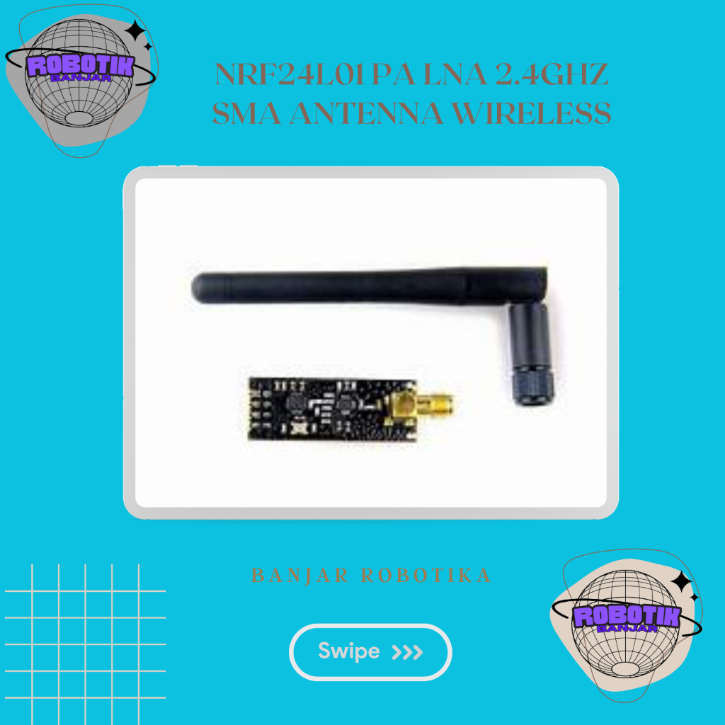 Jual NRF24L01 PA LNA 2.4GHz SMA Antenna Wireless Transceiver | Banjar ...