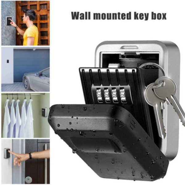 Jual Jual Kotak Kunci Brankas Mini Dinding Key Stora Safety Box 4 Digit ...