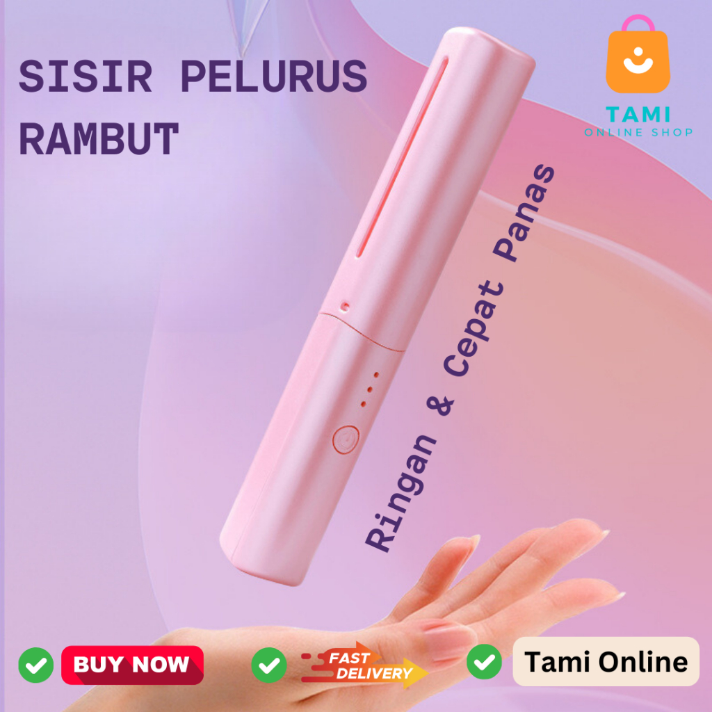 Jual Sisir Pelurus rambut Catok Rambut Mini Pelurus rambut lurus ...