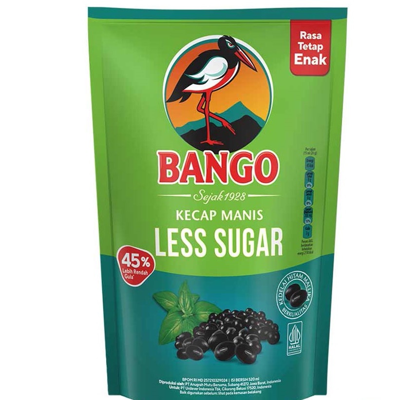 Jual KECAP BANGO SOYA LESS SUGAR 520 ML | Shopee Indonesia