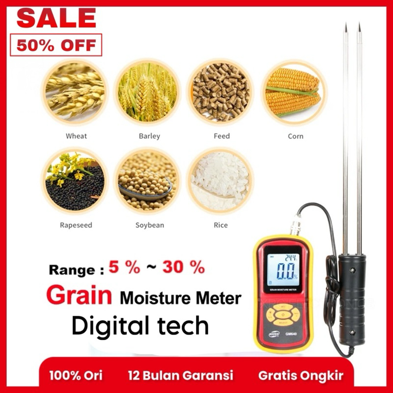 Jual Grain Moisture Meter GM640 Ukur Kadar Air Biji Bijian