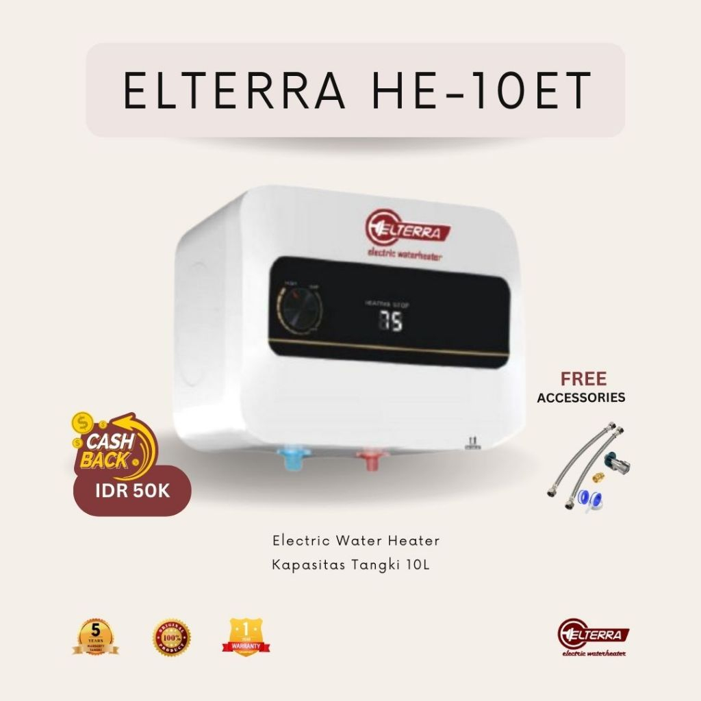 Jual Water Heater Listrik Low Watt Pemanas Air Listrik Kamar Mandi Kapasitas 10 Liter 3028