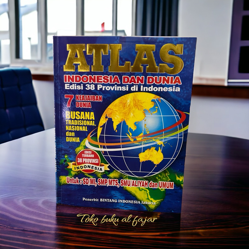 Jual buku atlas indonesia dan dunia edisi 38 provinsi di indonesia ...
