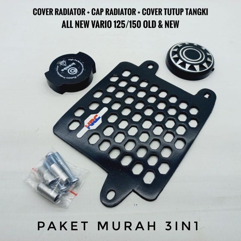 Jual Cover Tutup Radiator + Cap Radiator + Cover Tutup Tangki Vario 125/150 Old & New | Shopee ...