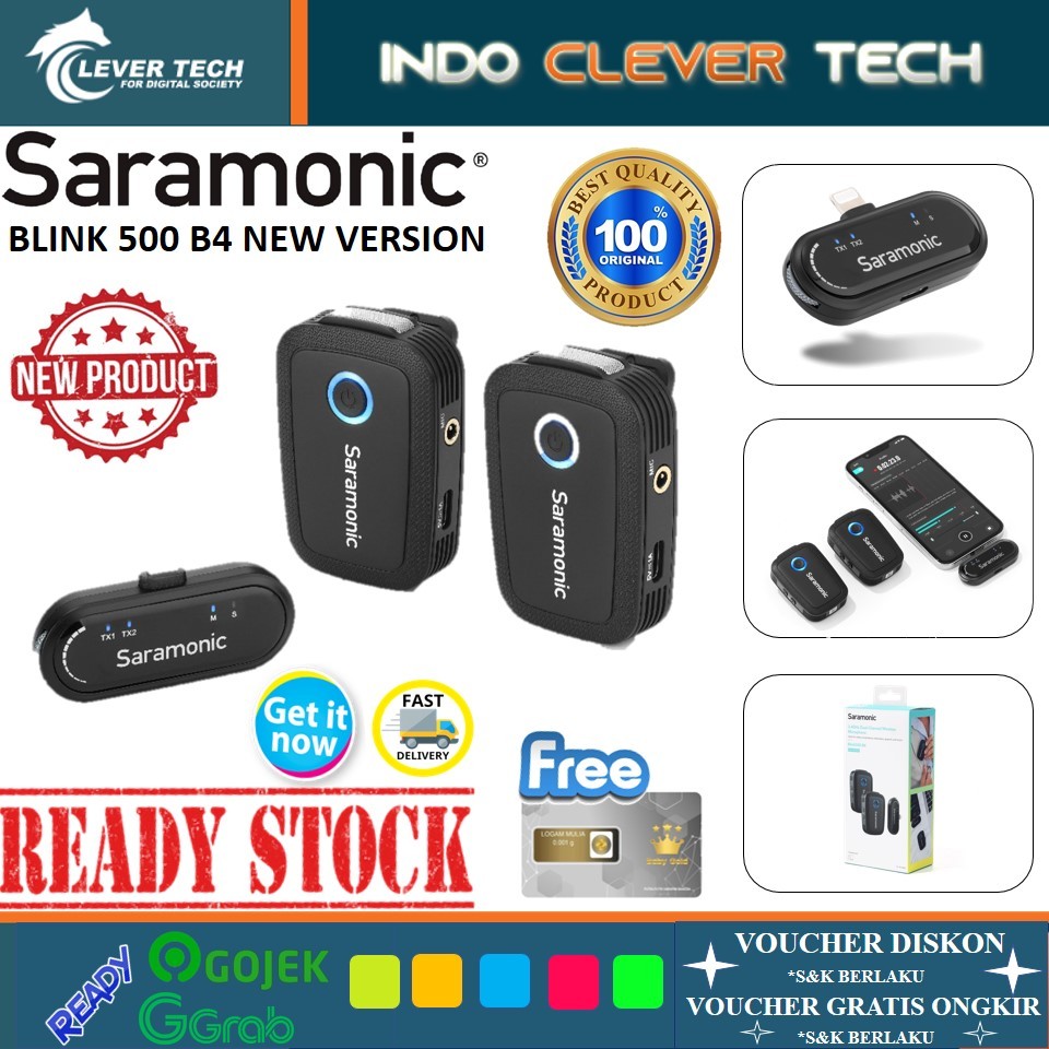 Jual Saramonic Blink 500 B4 New Version 2 Person Digital Wireless