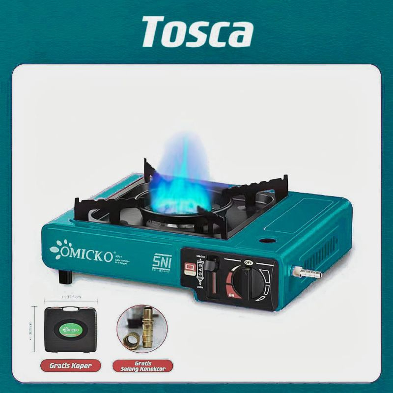 Jual (READY COD) PAKET OMICKO KOMPOR PORTABLE + ULTRA GRILL + GASS ...