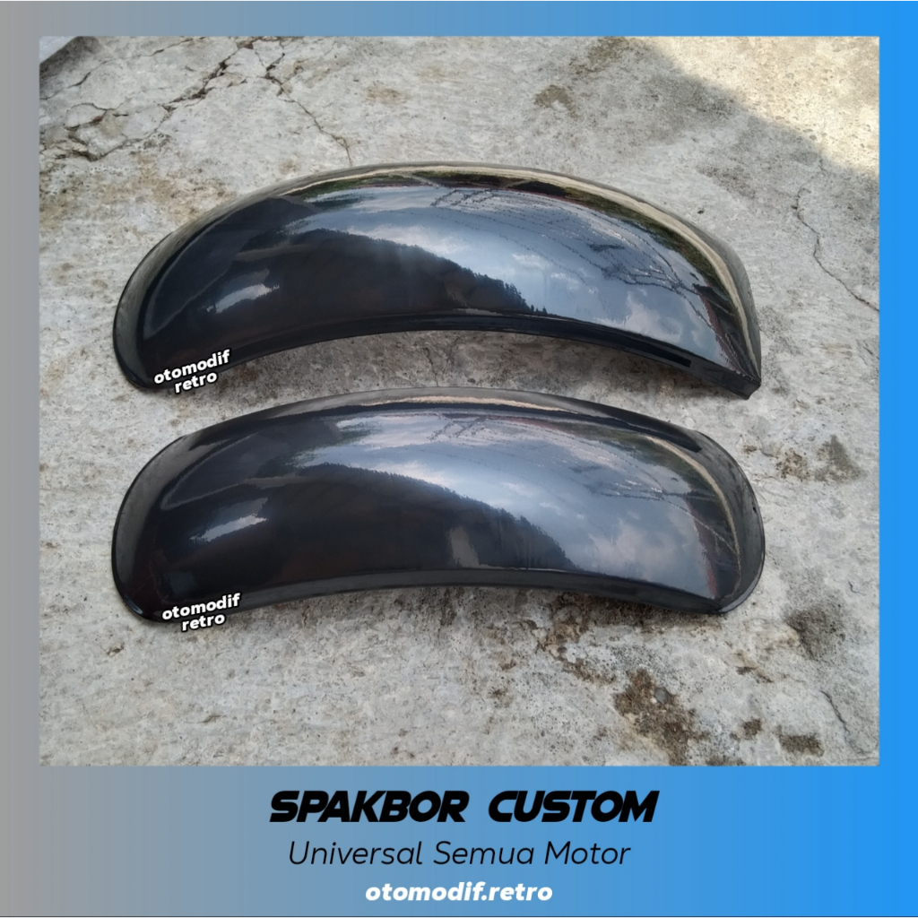 Jual Spakbor Custom Japstyle Set Depan Belakang Hitam Dan Bahan ...