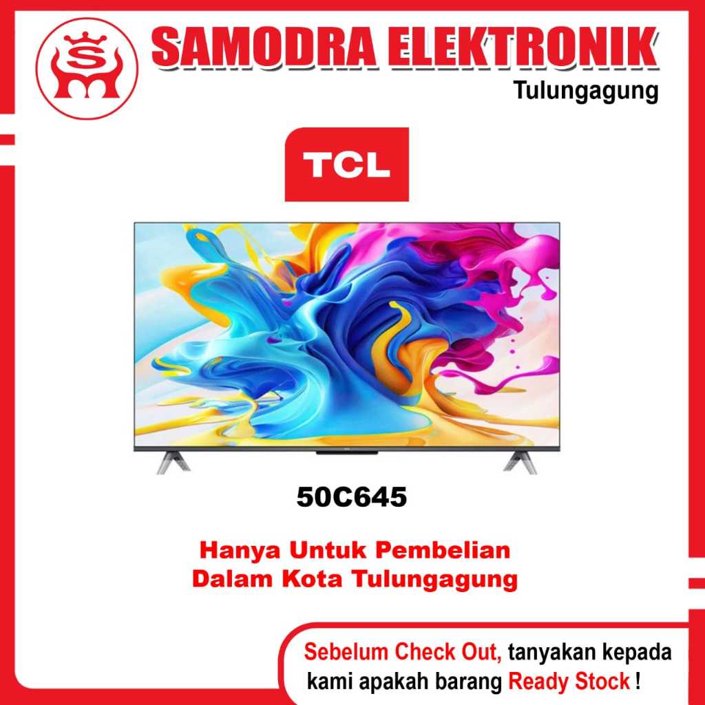 Jual LED TCL 50C645 | LED TV 50 INCH TCL GOOGLE TV 4K QLED 50C645 ...