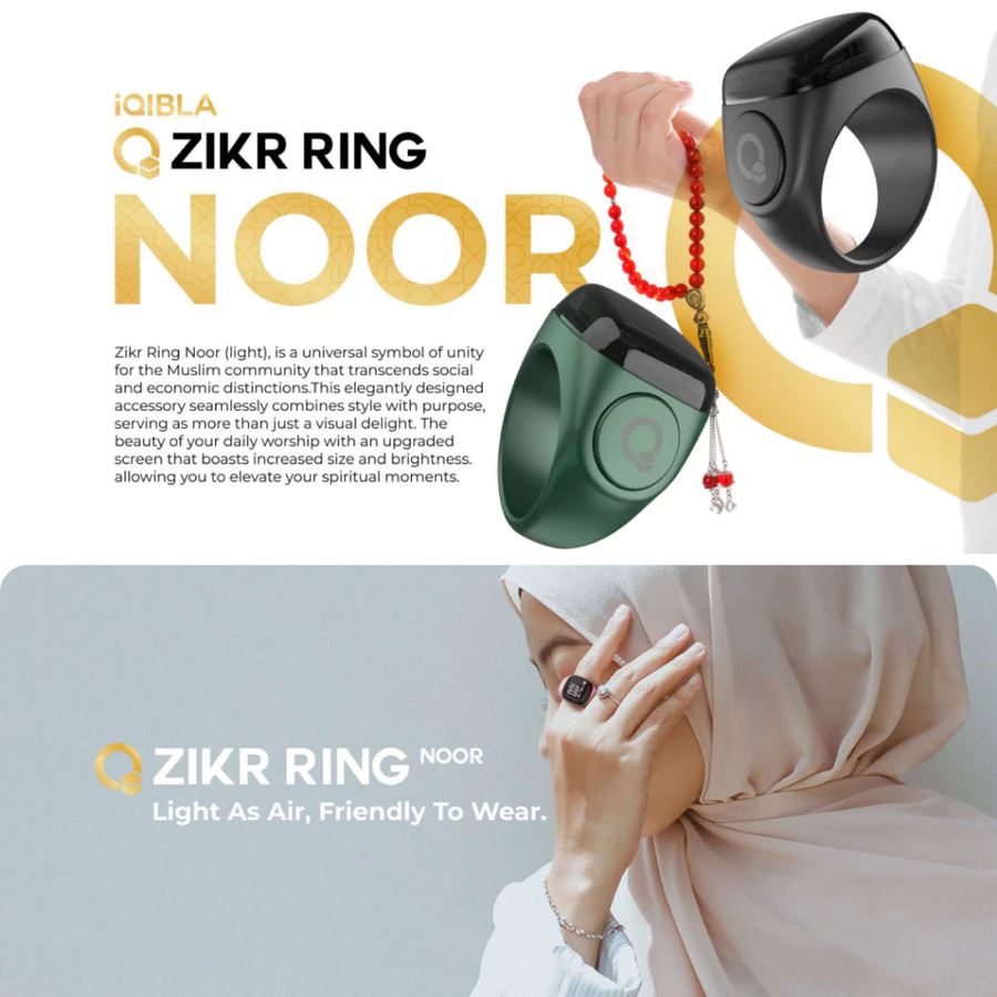 iQibla Zikr Ring Noor