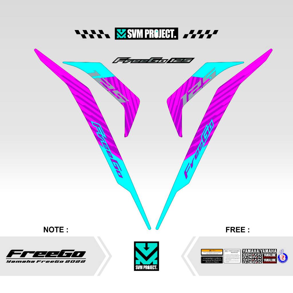Jual STRIPING FREEGO / STICKER FREEGO MOTIF 2 / YAMAHA FREEGO / BINZ ...