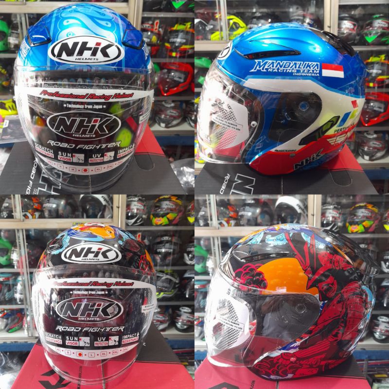 Jual helm nhk R1 motif Mandalika Gp edition | Shopee Indonesia
