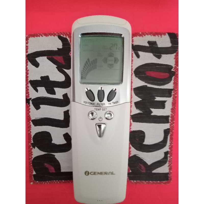 Jual REMOTE AC GENERAL AIR CONDITIONER PAC A6 ORIGINAL TERLENGKAP ...