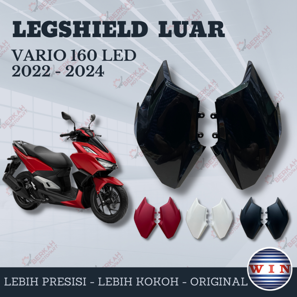 Jual Cover Legshield Tebeng Luar Sayap Atas Depan Kiri Kanan Honda Vario Led