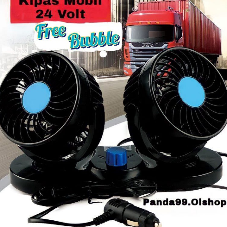 Jual Kipas Angin Mobil T34 Car Cooling Double FanKipas Angin Mobil 24 ...