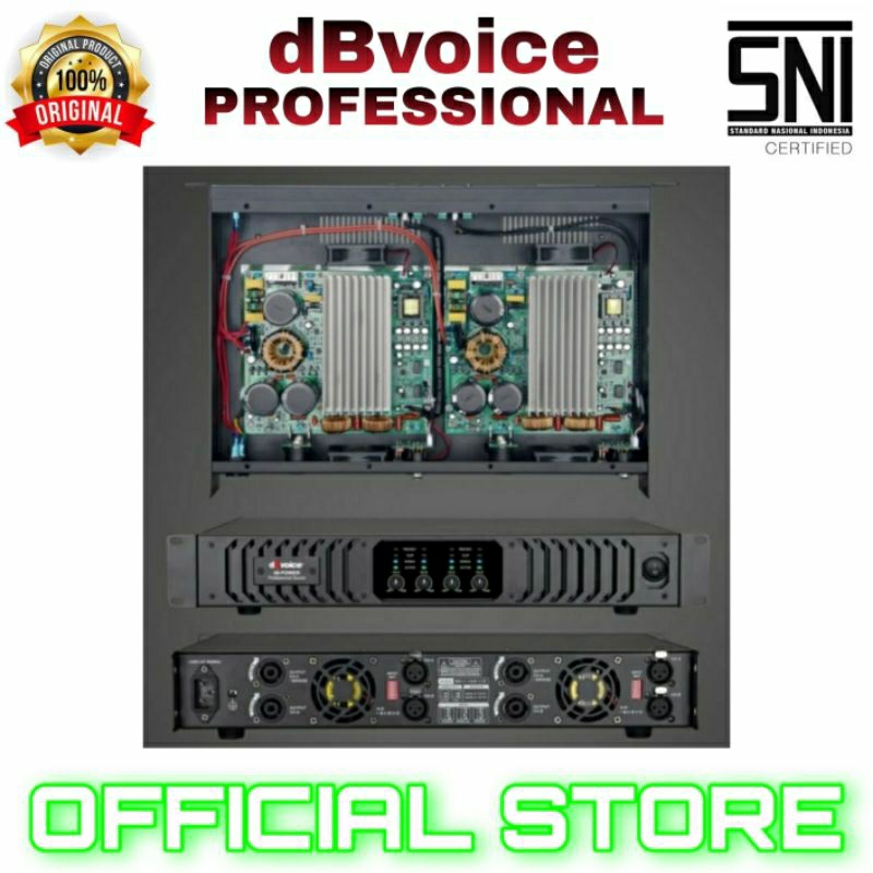 Jual power amplifier 4 channel db voice 48 original power amplifier ...