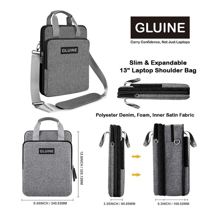 Jual GLUINE 468 Tas Laptop Ramping & Dapat Diperluas / Slim ...