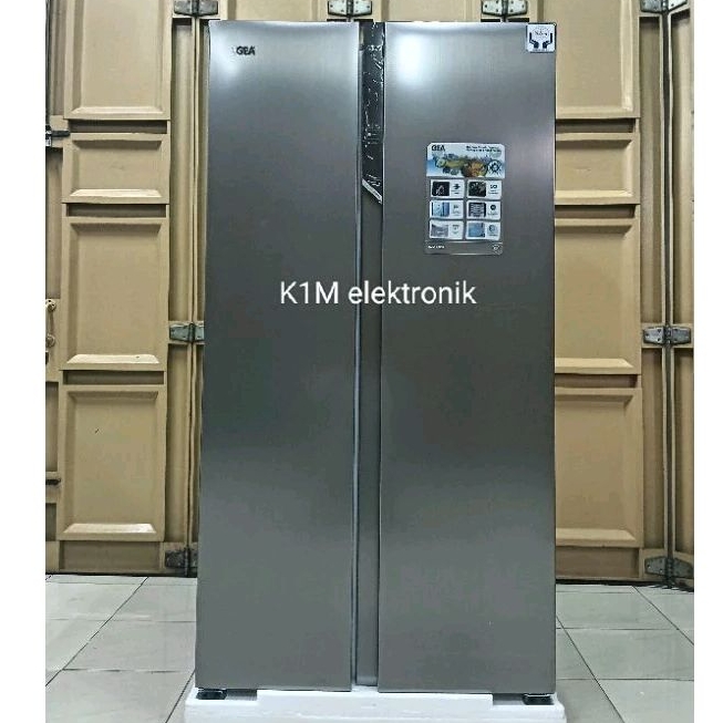 Jual Kulkas Gea Side By Side Pintu G D R Inox G D R Inox Shopee Indonesia