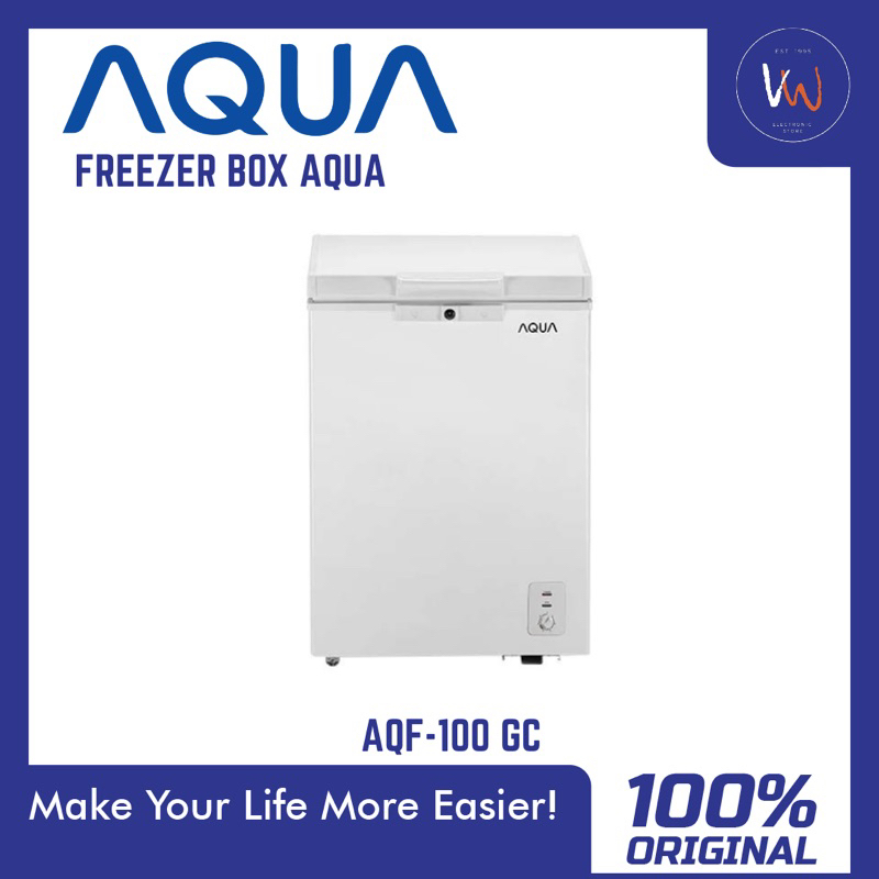 Jual Freezer Box Aqua Aqf Gc Freezer Box Liter Freezer Es Shopee Indonesia