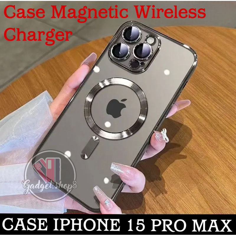 Jual Case Magsafe Electroplating Metalic IPHONE 15 15 PRO 15+ 15 PRO ...