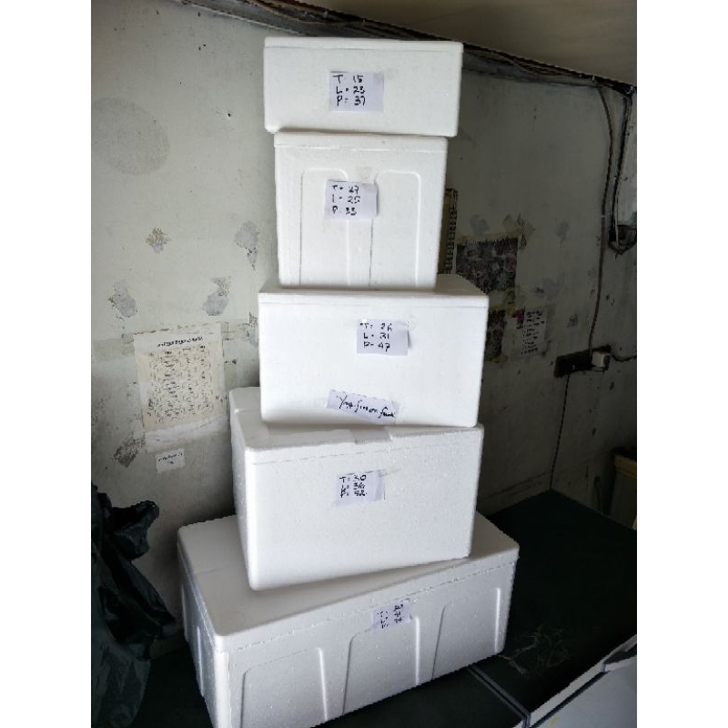 Jual Box Styrofoam 3kg - 35kg / Sterofom Box / Box Ikan | Shopee Indonesia