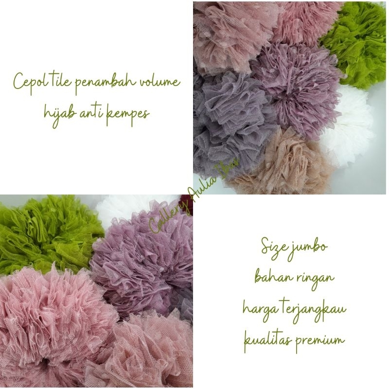 Jual SCRUNCHIE TILE JUMBO / CEPOL HIJAB ANTI KEMPES / CEPOL TILE JUMBO ...