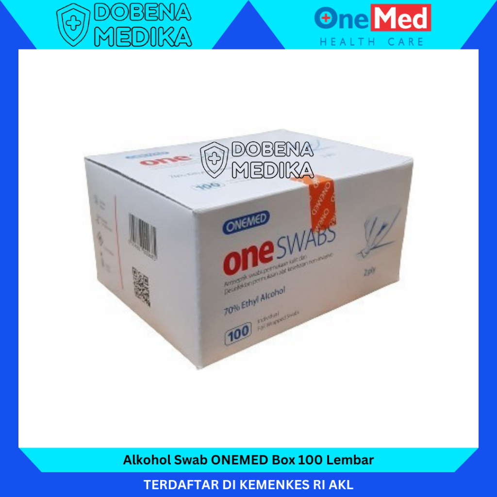 Jual Alkohol Swab Onemed Oneswab Alkohol Tissu Box Shopee Indonesia