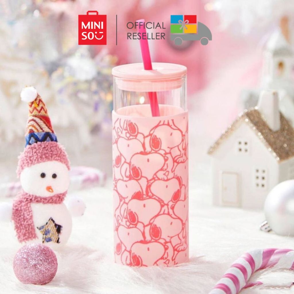 Jual Miniso X Snoopy Tumblr Pink Tempat Minum Ml Shopee Indonesia