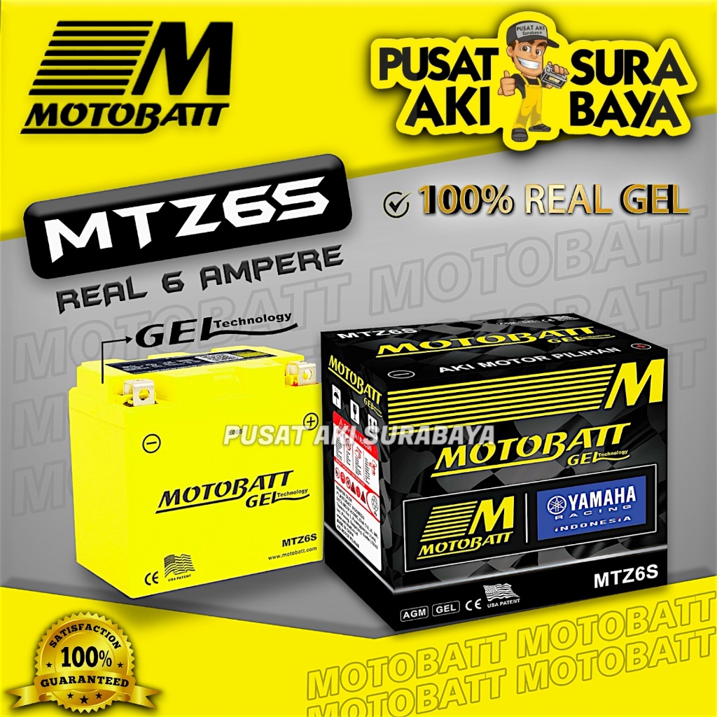 Jual OFFICIAL MOTOBATT GEL MTZ6S 6 AH ORIGINAL AKI MOTOR SUZUKI