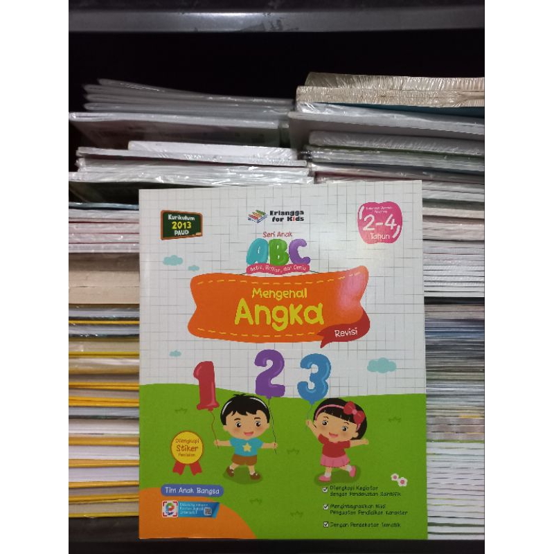 Jual ORI SERI ANAK ABC MENGENAL ANGKA 2-4TAHUN TIM ANAK BANGSA-ERLANGGA ...