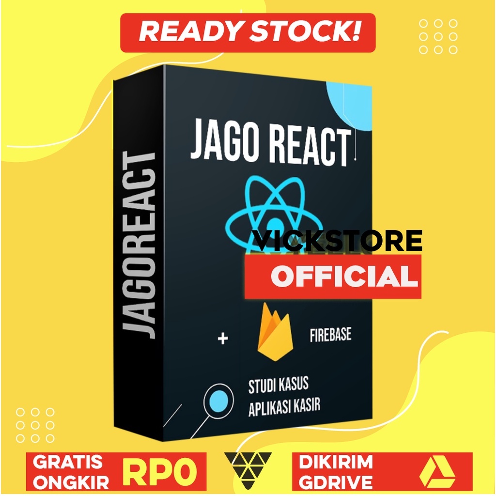 Jual JAGO REACT JS + FIREBASE - Studi Kasus Membuat Aplikasi Kasir ...