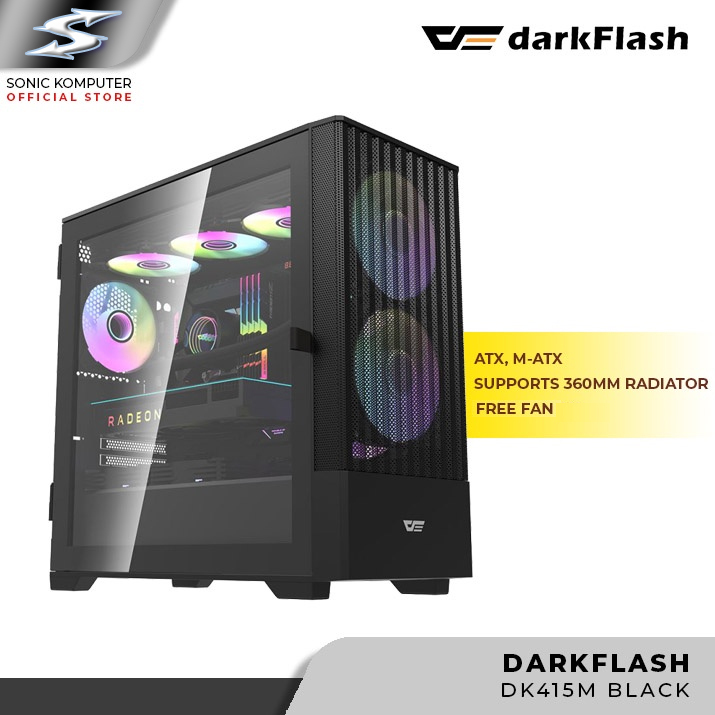 Jual DarkFlash DK415M - Micro ATX Casing Gaming PC | Shopee Indonesia