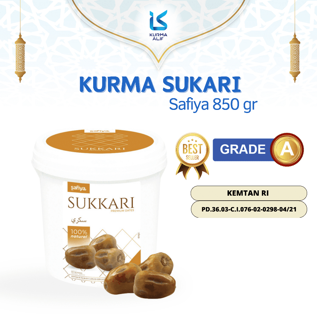 Jual Kurma Sukari Al Qassim 850 Gr Safiya Kemasan Ember Premium Shopee Indonesia 3809