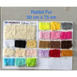 Jual Kain Bulu Rabbit Fur /Kain Bulu Kelinci Halus/Kain Bulu Korea UK ...