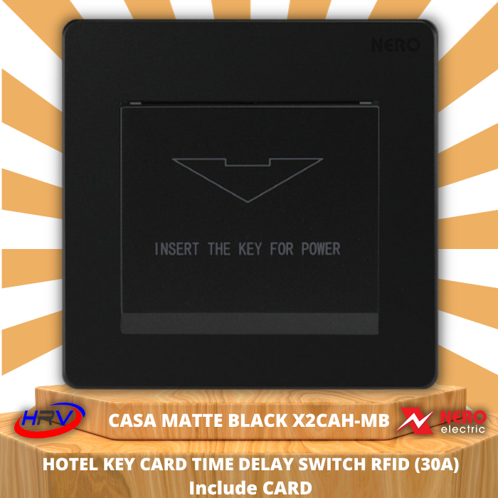 Jual NERO Casa X2CAH-BLACK Hotel Key Card Time Delay Switch (RFID ...