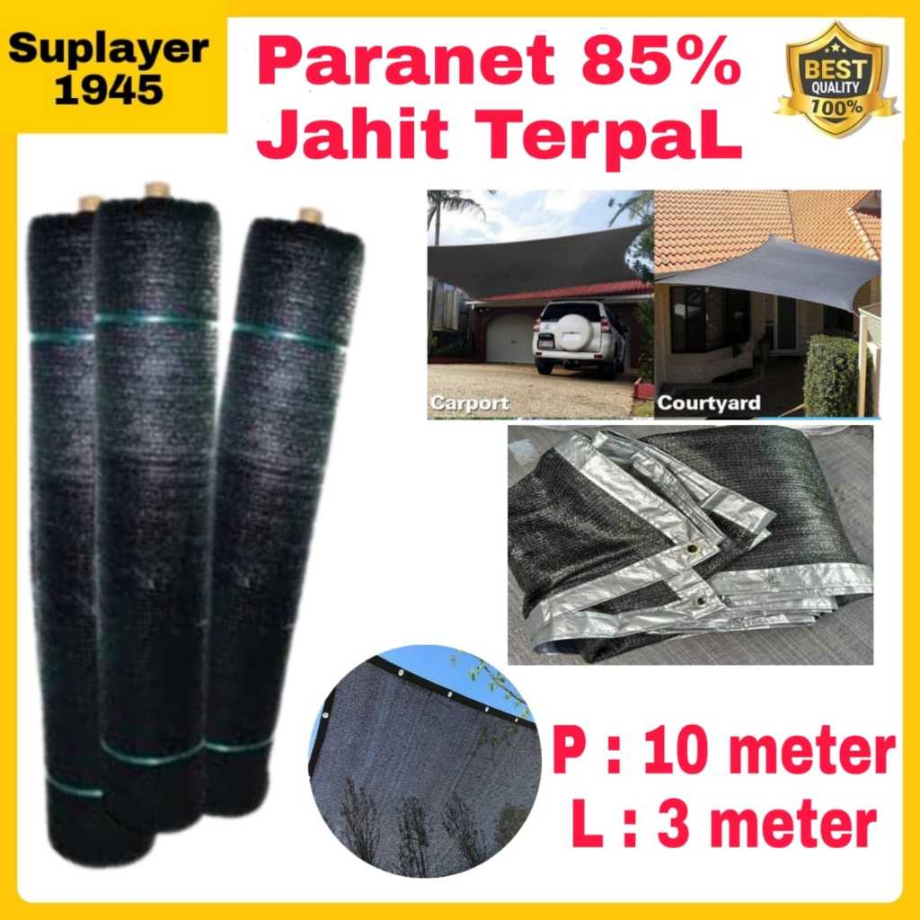 Jual Jaring Paranet 85 Jahit Terpal Dan Mata Ayam Panjang 10 Meter Lebar 3 Meter Shopee Indonesia